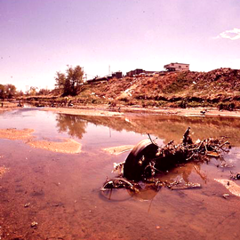 pulluted river